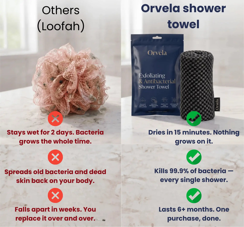 Exfoliating Antibacterial Shower Towel