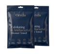 2 x Exfoliating Antibacterial Shower Towel