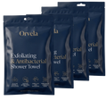 4 x Exfoliating Antibacterial Shower Towel